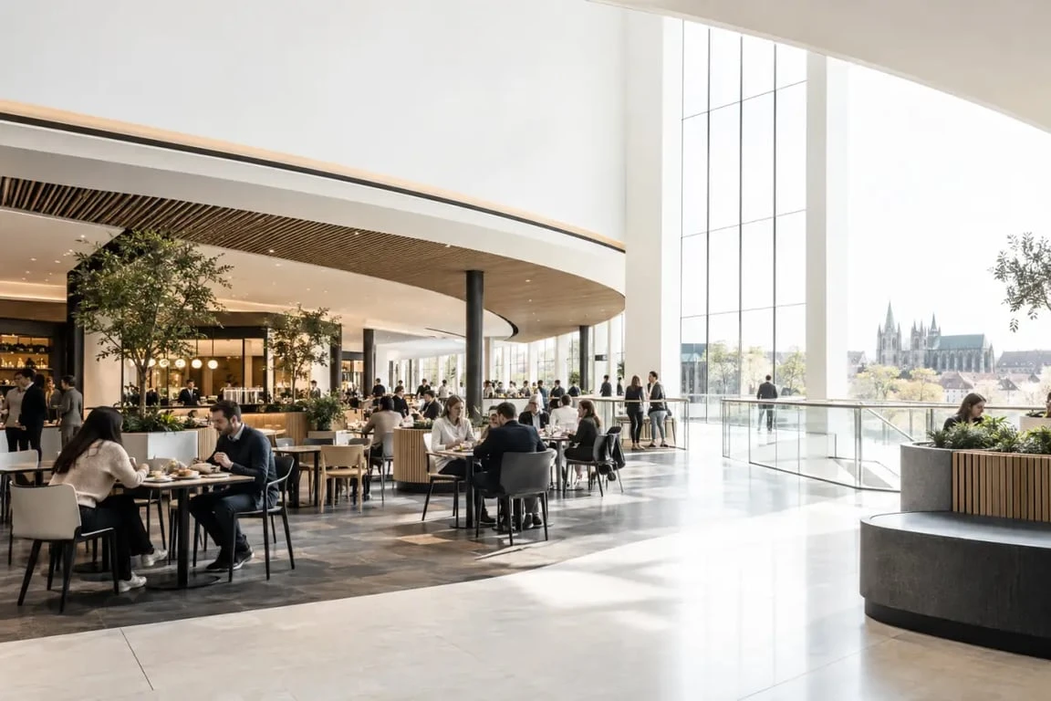 Restaurants Muse Metz dans la zone de restauration du centre commercial