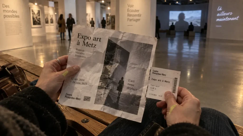 expo art metz : visite en galerie, dépliant et billets