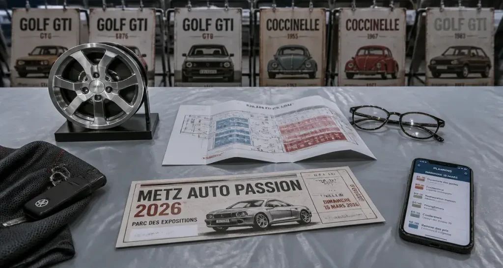 Expo voiture Metz : billets Metz Auto Passion 2026 et planning au Parc des Expositions
