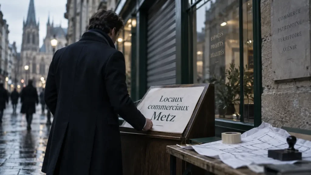 local commercial metz : vitrine et emplacement en ville