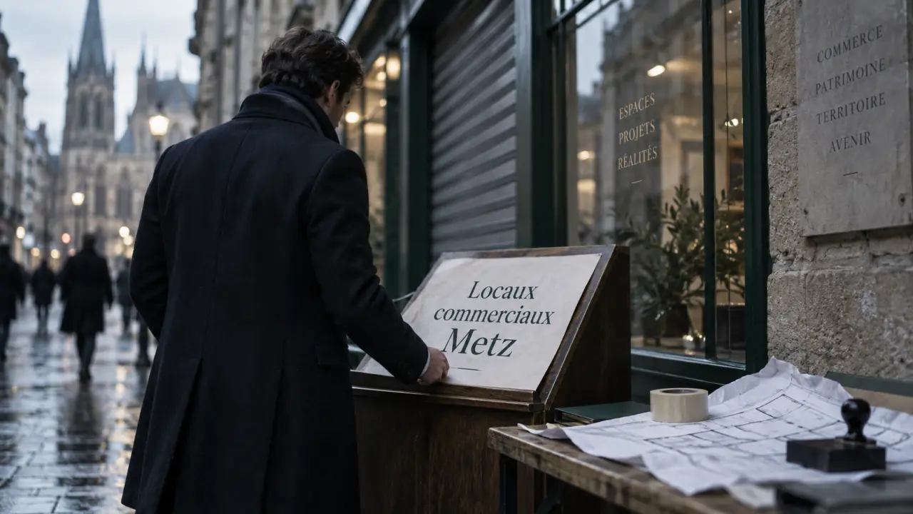 local commercial metz : vitrine et emplacement en ville