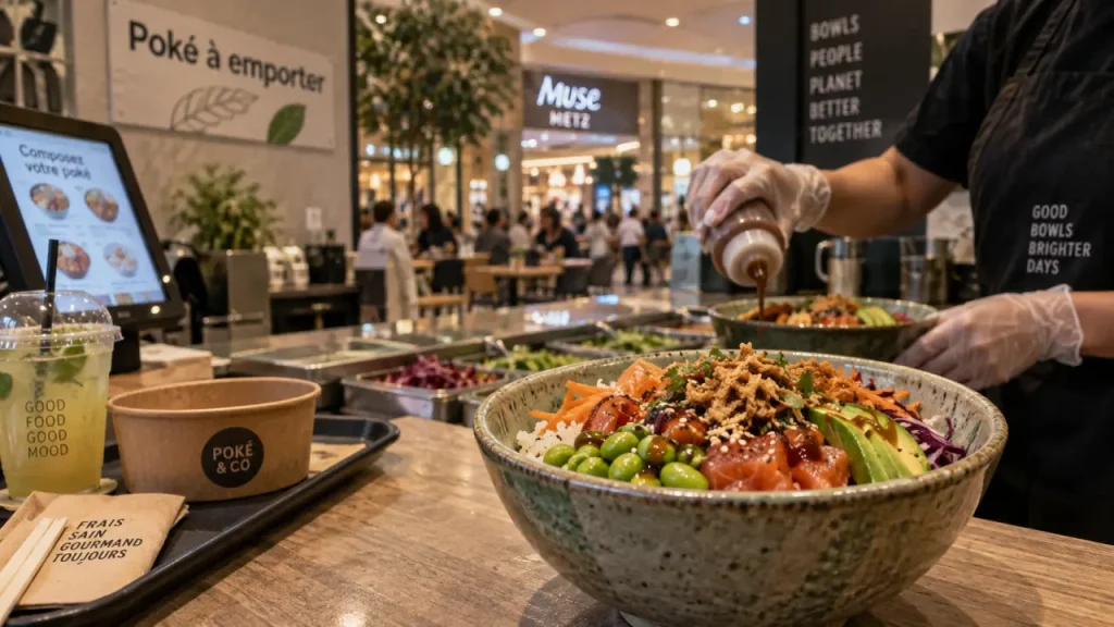 Restaurant muse metz : poké bowl à emporter dans un restaurant