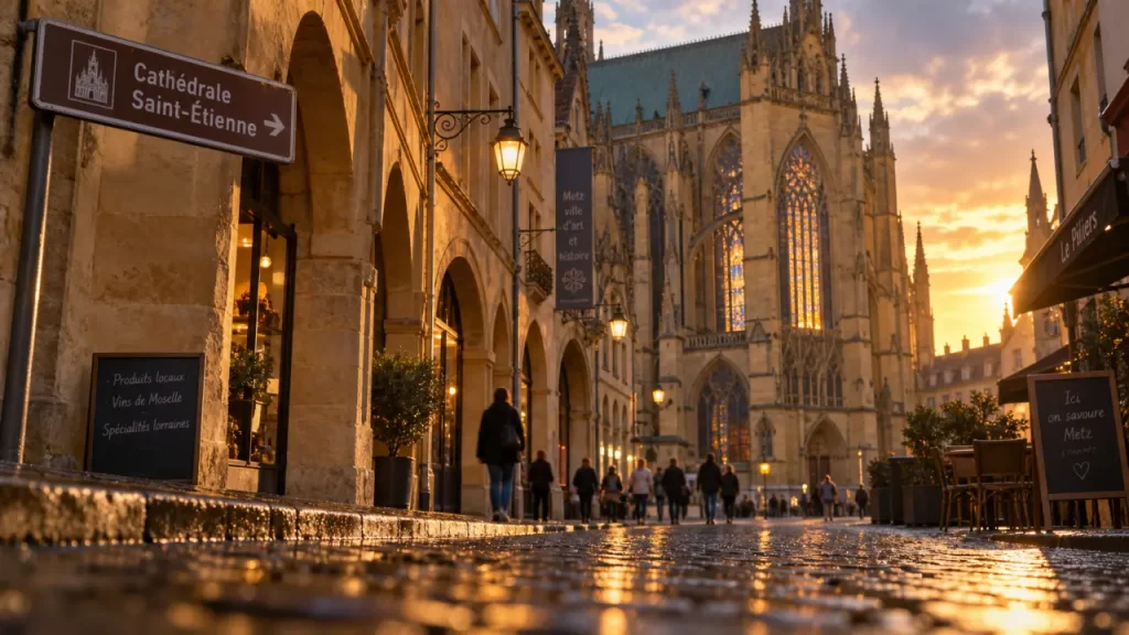 Visiter Metz : cathédrale Saint-Étienne, centre historique, pierre de Jaumont