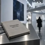 Beaubourg Metz expo : billets et guide sur pupitre, Grande Nef
