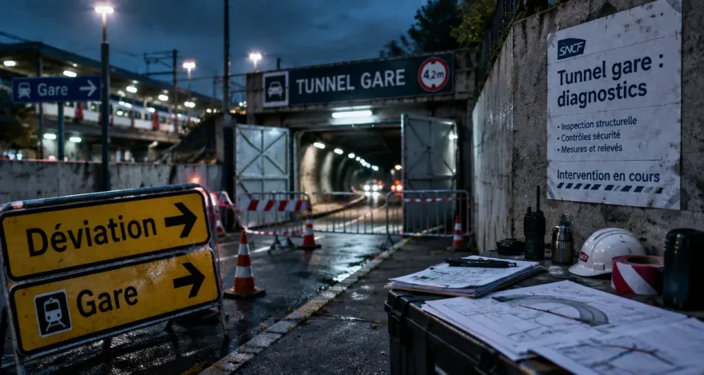 Fermeture temporaire du tunnel de la gare de Metz fin octobre