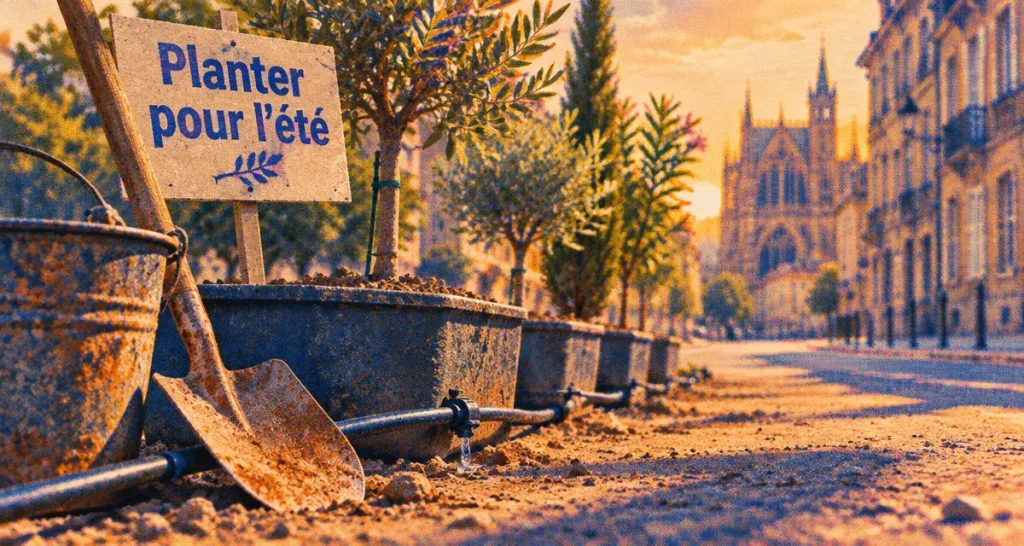 À Metz, les plantations d’arbres s’adaptent aux fortes chaleurs