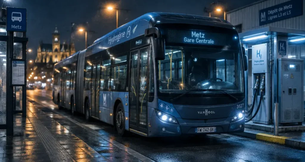 À Metz, les premiers bus à hydrogène circulent sur les lignes L3 et L5