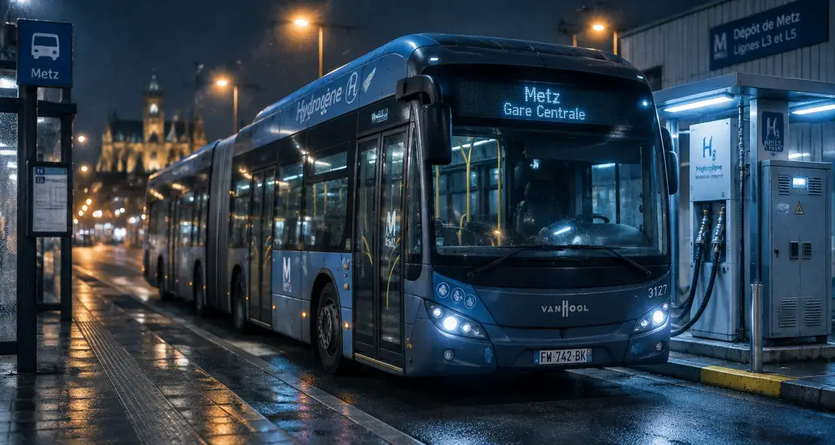 À Metz, les premiers bus à hydrogène circulent sur les lignes L3 et L5