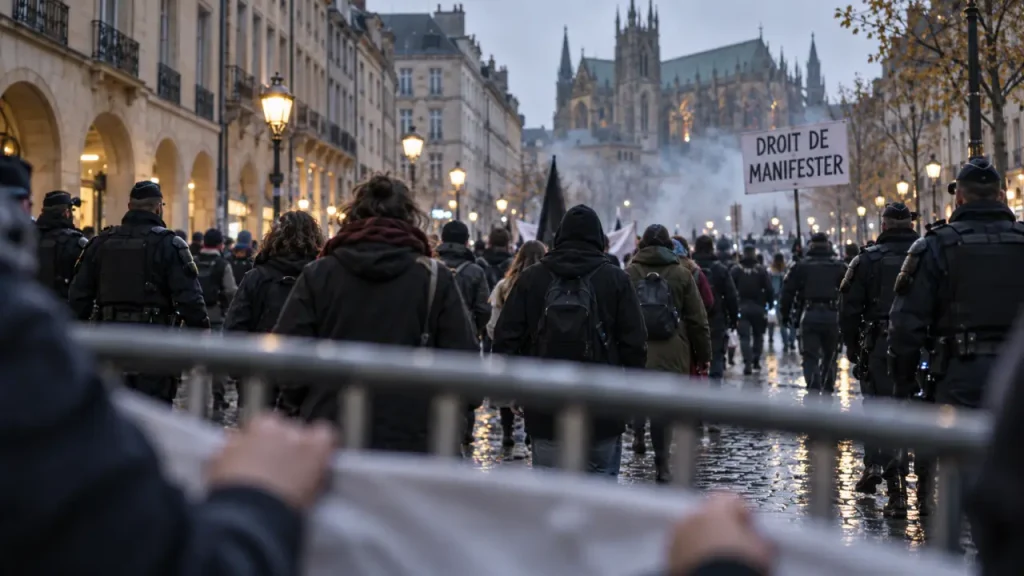 À Metz, près de 3 000 manifestants malgré l’interdiction le 24 octobre