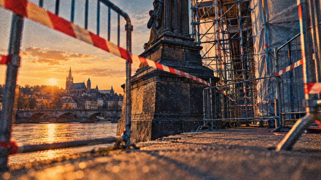 Metz : le Moyen-Pont en travaux jusqu’au début décembre, un trottoir fermé