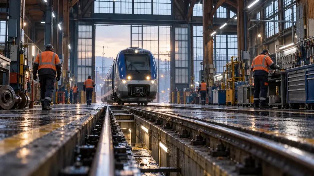 À Montigny-lès-Metz, les TER entrent dans un atelier doté d’une fosse de plus de 100 m