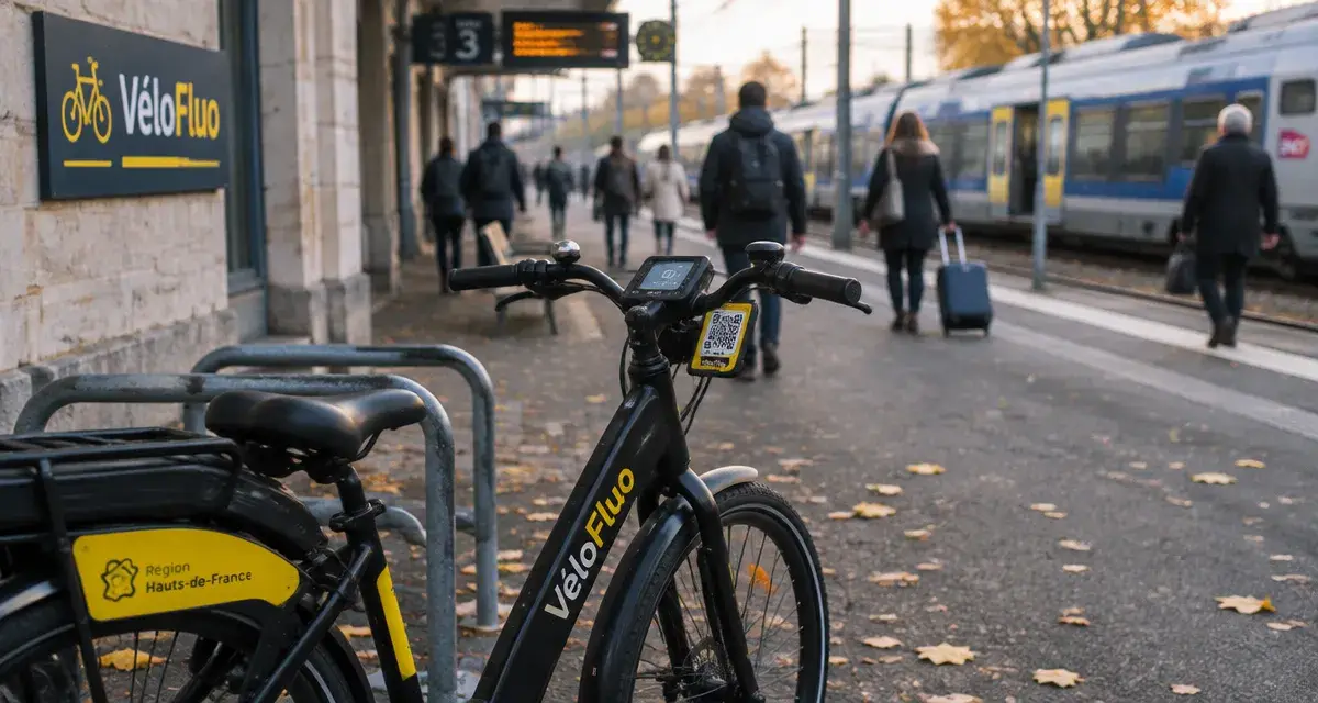Une station VéloFluo inaugurée devant la gare de Metz