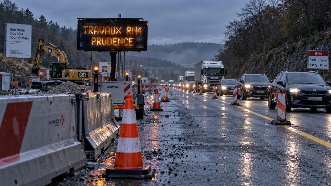Travaux sur la RN4 : les perturbations à prévoir dès le 28 septembre