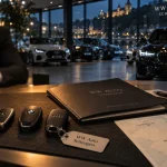 wwauto luxembourg Schengen : clés de voiture dans un showroom multimarques